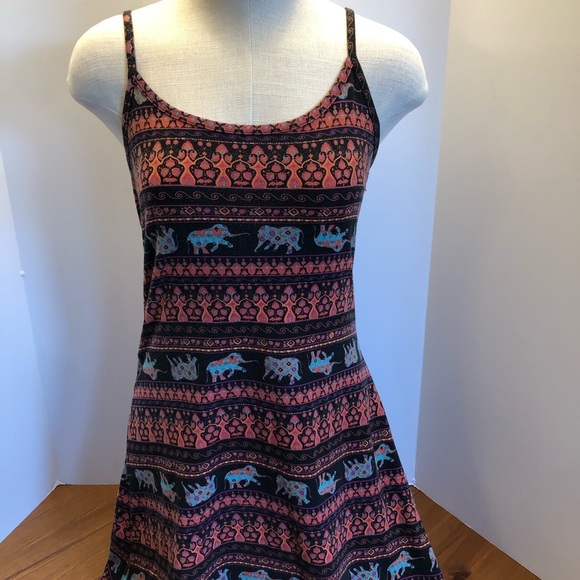 Boho Strappy Back Mini Dress - Picture 1 of 3